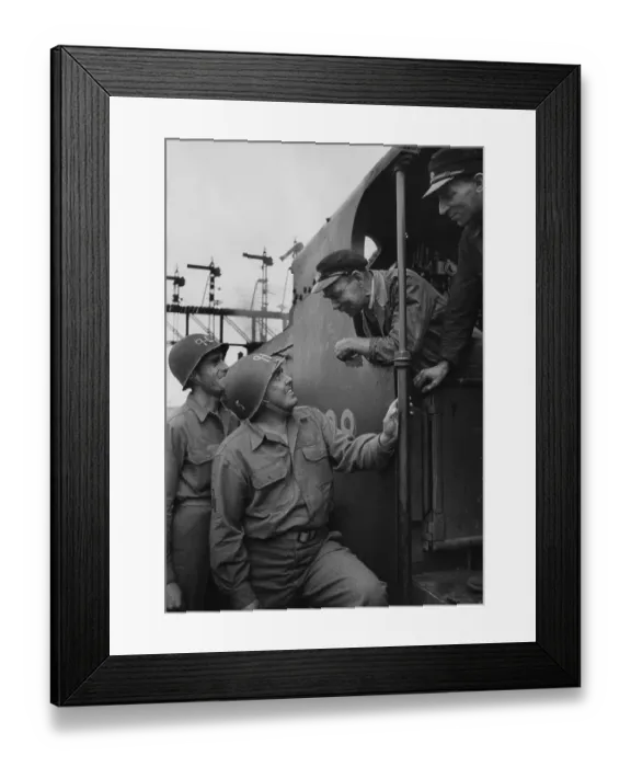 Framed Print : Troop Train Framed Print : Troop Train