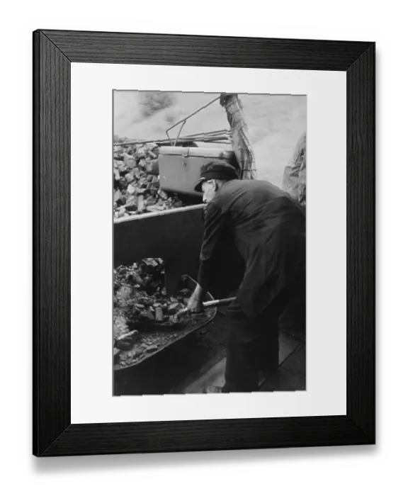 Framed Print : Troop Train Fireman Framed Print : Troop Train Fireman