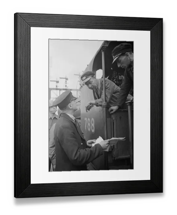 Framed Print : Troop Train Staff Framed Print : Troop Train Staff