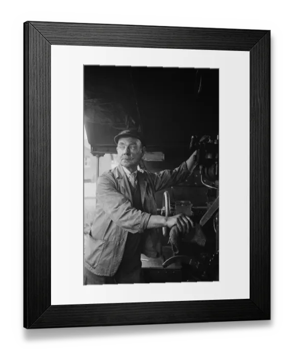 Framed Print : Troop Train Driver Framed Print : Troop Train Driver