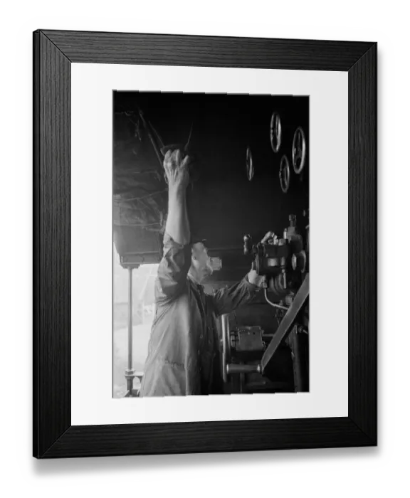 Framed Print : Troop Train Driver Framed Print : Troop Train Driver