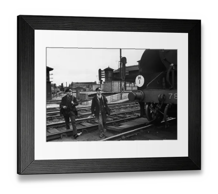 Framed Print : Troop Train Crew