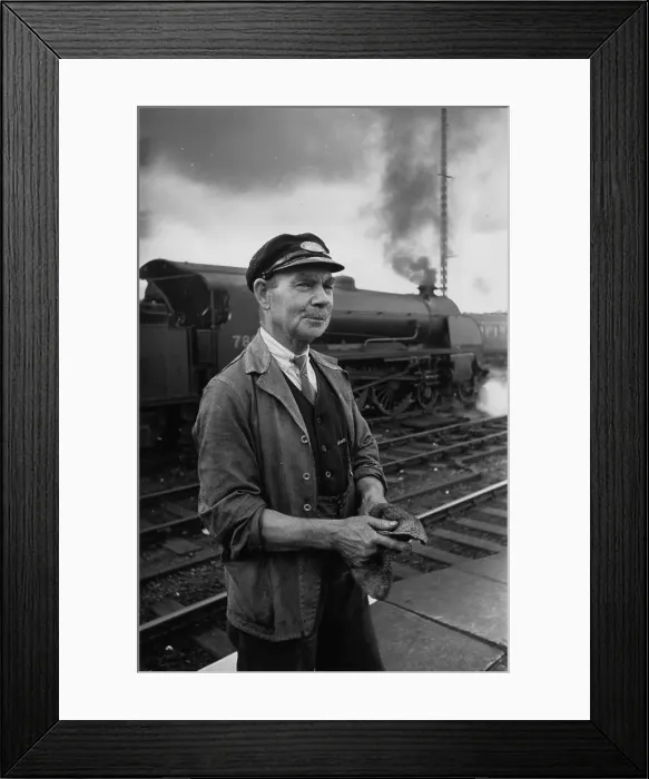 Framed Print : Railway Worker Framed Print : Railway Worker