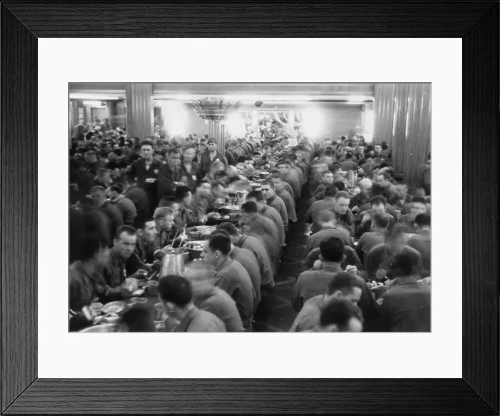 Framed Print : Men At Mess Framed Print : Men At Mess
