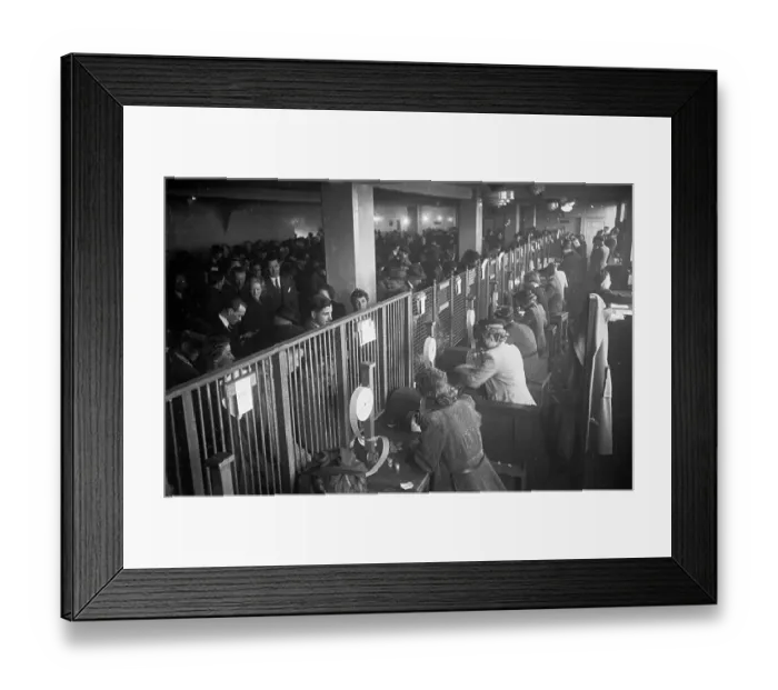 Framed Print : Gambling Queue Framed Print : Gambling Queue