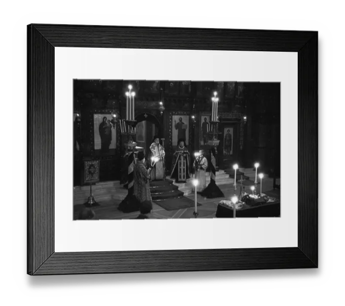 Framed Print : Memorial Service