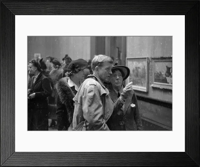 Framed Print : Exhibition Visitors Framed Print : Exhibition Visitors