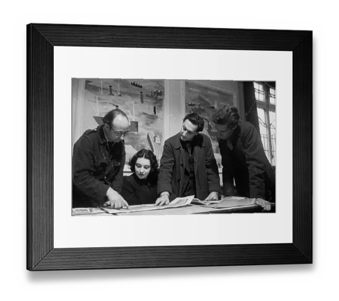 Framed Print : Conferring Artists Framed Print : Conferring Artists