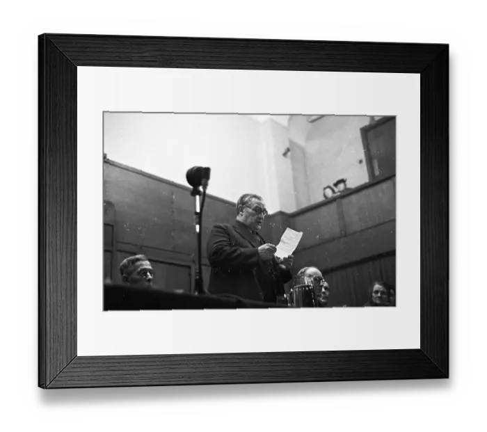 Framed Print : Bevin Speaks Framed Print : Bevin Speaks