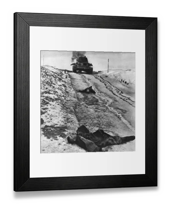 Framed Print : Death. October 1943: The corpses of soldiers, victims of the great Russian offensive Framed Print : Death. October 1943: The corpses of soldiers, victims of the great Russian offensive