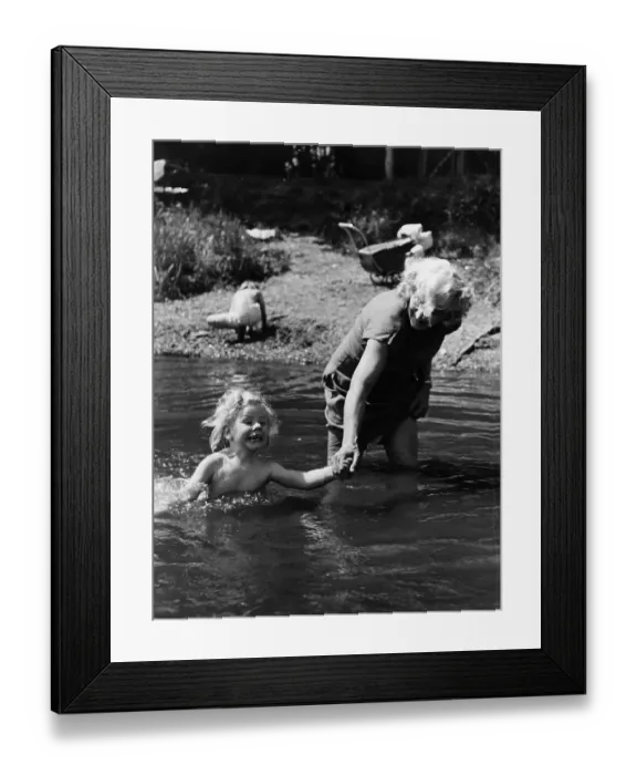 Framed Print : River Bathers Framed Print : River Bathers