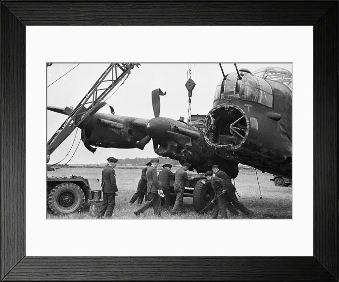 Framed Print : Crashed Lancaster Framed Print : Crashed Lancaster