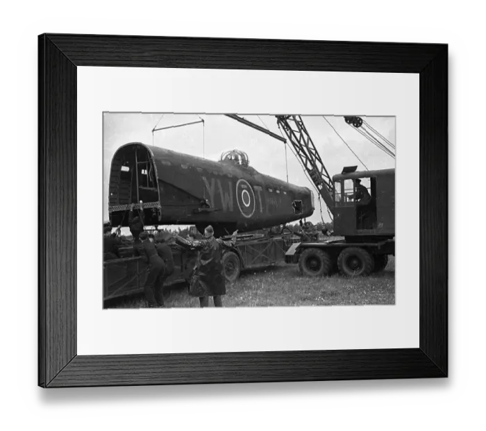 Framed Print : Hoisting Lancaster Framed Print : Hoisting Lancaster