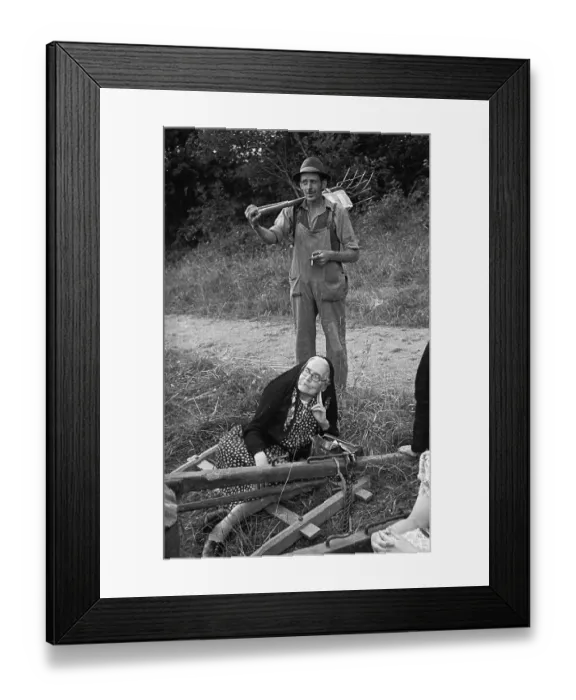 Framed Print : Smoking Listeners Framed Print : Smoking Listeners
