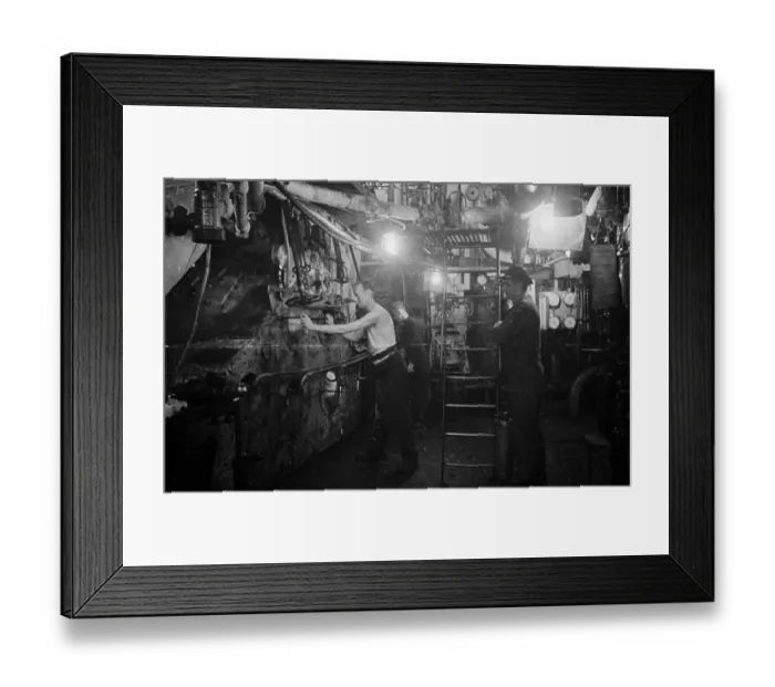 Framed Print : Ships Boiler Room