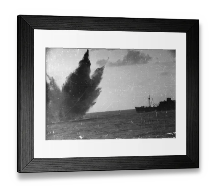 Framed Print : Bomb At Sea Framed Print : Bomb At Sea