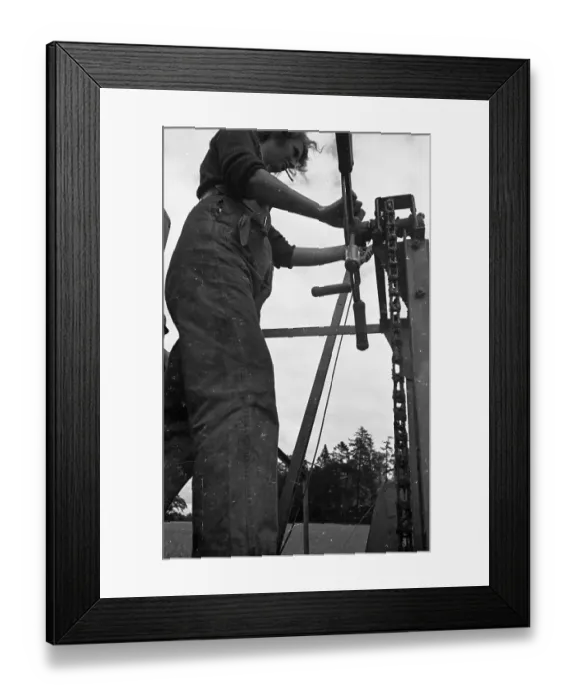 Framed Print : Steering A Combine Framed Print : Steering A Combine