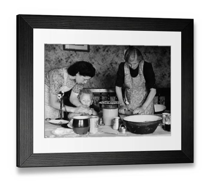 Framed Print : Kitchen Help Framed Print : Kitchen Help