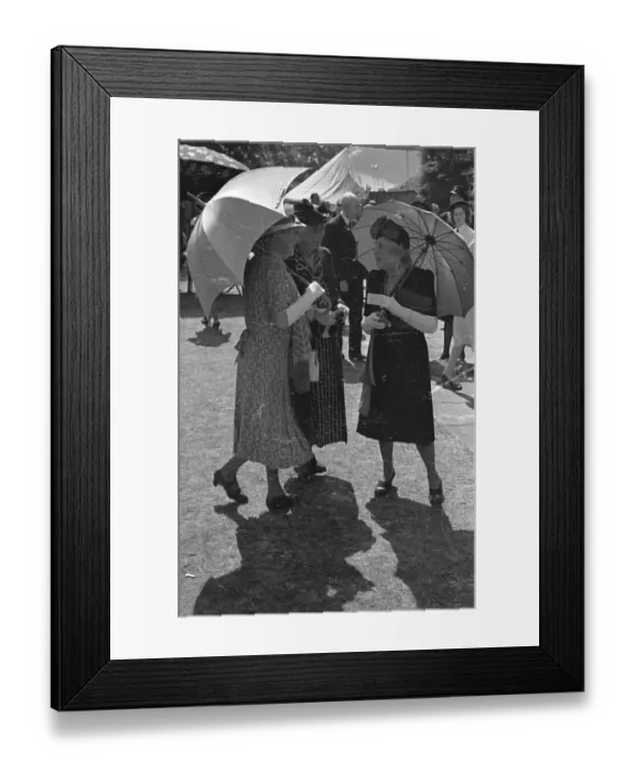 Framed Print : Party Parasols