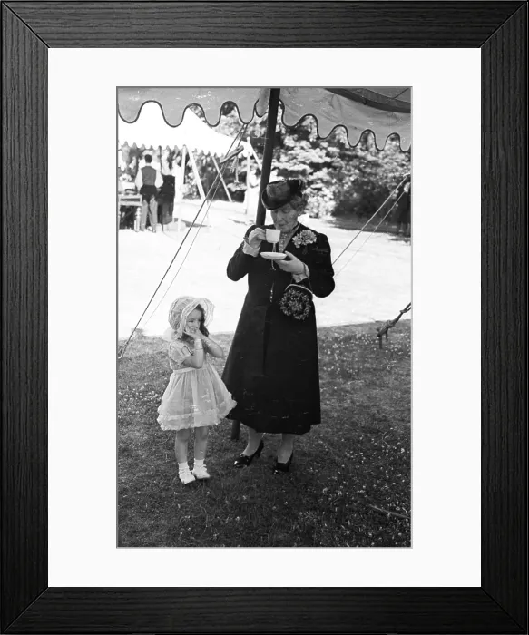 Framed Print : Garden Tea Party