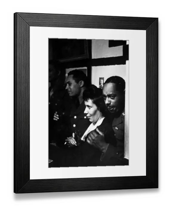 Framed Print : Over Here. 17th July 1943: Black American soldier Framed Print : Over Here. 17th July 1943: Black American soldier