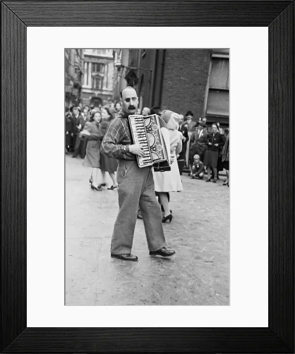 Framed Print : Accordion Player Framed Print : Accordion Player