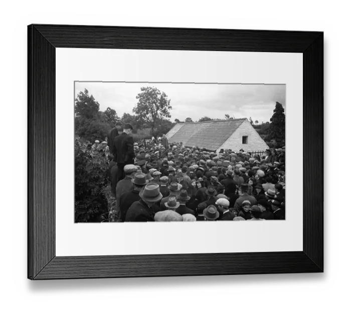 Framed Print : Election Crowd