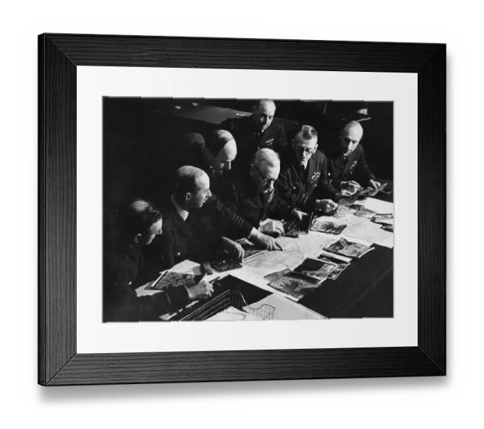 Framed Print : Bomber Harris And Staff