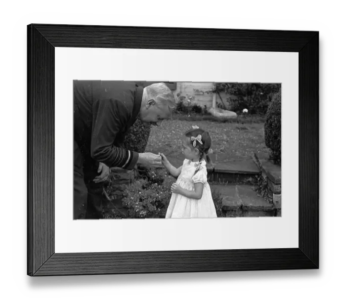 Framed Print : Harris With Daughter Framed Print : Harris With Daughter