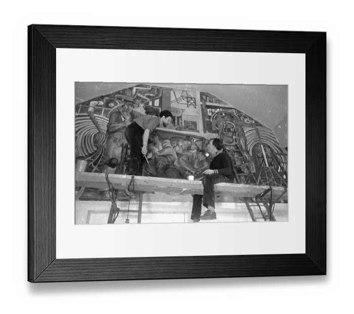 Framed Print : Minning Mural Framed Print : Minning Mural