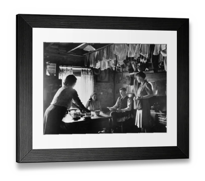 Framed Print : Family Kitchen Framed Print : Family Kitchen