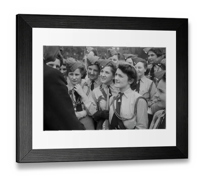 Framed Print : Women's Junior Air Corps Rally Framed Print : Women's Junior Air Corps Rally