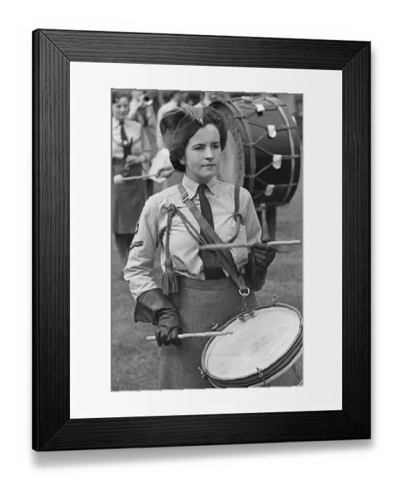 Framed Print : Women's Junior Air Corps Rally Framed Print : Women's Junior Air Corps Rally