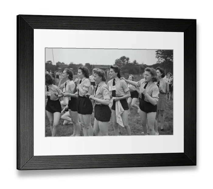 Framed Print : Women's Junior Air Corps Rally Framed Print : Women's Junior Air Corps Rally