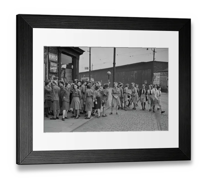Framed Print : Women's Junior Air Corps Rally Framed Print : Women's Junior Air Corps Rally