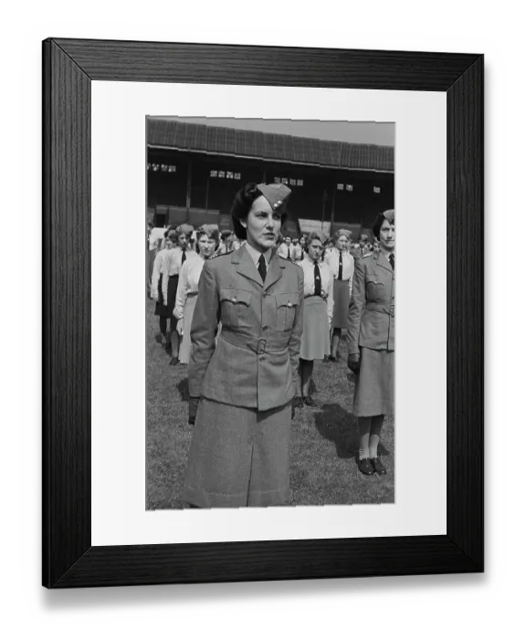 Framed Print : Women's Junior Air Corps Rally Framed Print : Women's Junior Air Corps Rally