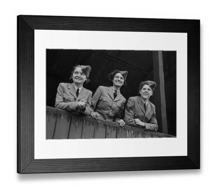 Framed Print : Women's Junior Air Corps Rally Framed Print : Women's Junior Air Corps Rally
