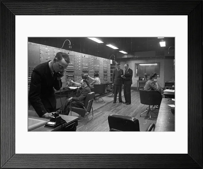 Framed Print : BBC Control Room Framed Print : BBC Control Room