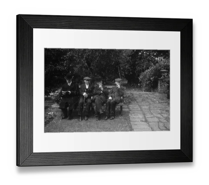 Framed Print : Sitting On Bench