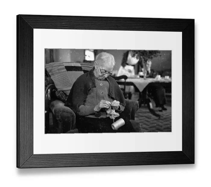 Framed Print : Woman Does Crochet Framed Print : Woman Does Crochet