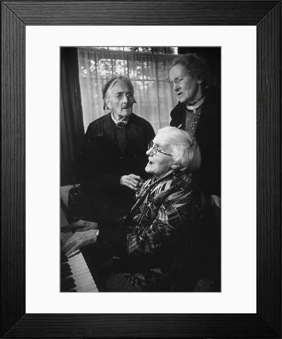 Framed Print : Singing At Piano Framed Print : Singing At Piano