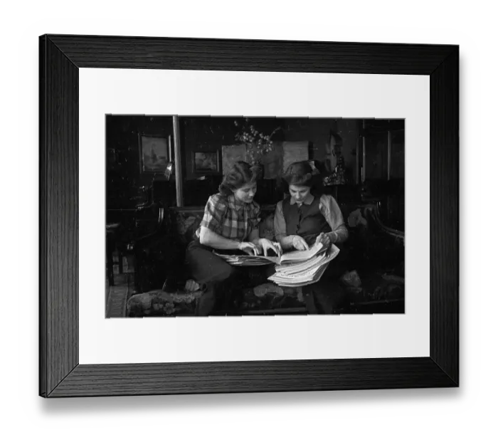 Framed Print : Twin Sisters