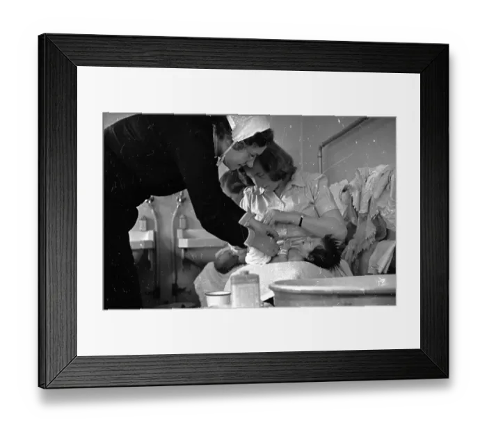 Framed Print : Nappy Lesson Framed Print : Nappy Lesson