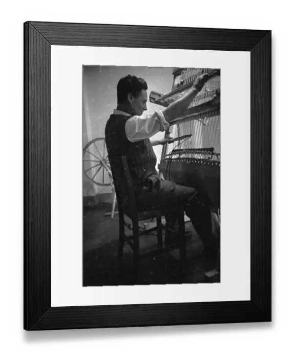 Framed Print : Weaving Therapy