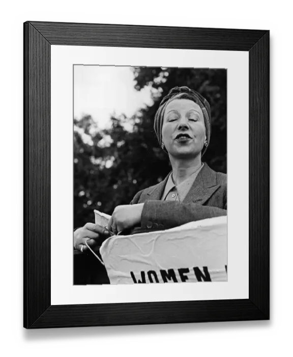 Framed Print : Woman Speaker Framed Print : Woman Speaker