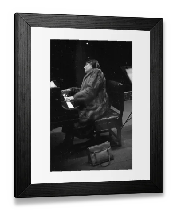 Framed Print : Myra Hess Performing Framed Print : Myra Hess Performing