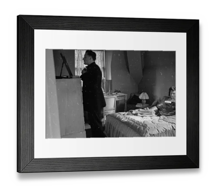 Framed Print : Couple In Bedroom
