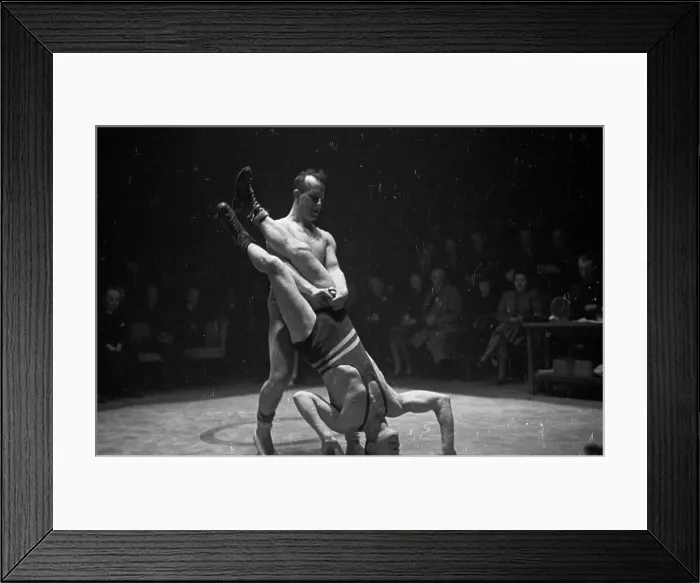Framed Print : Upside-Down Wrestler Framed Print : Upside-Down Wrestler