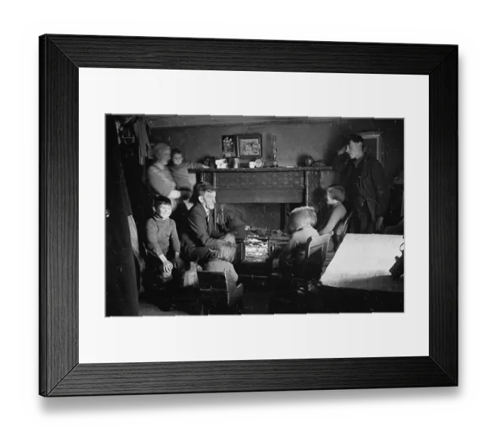 Framed Print : Crofter's Family