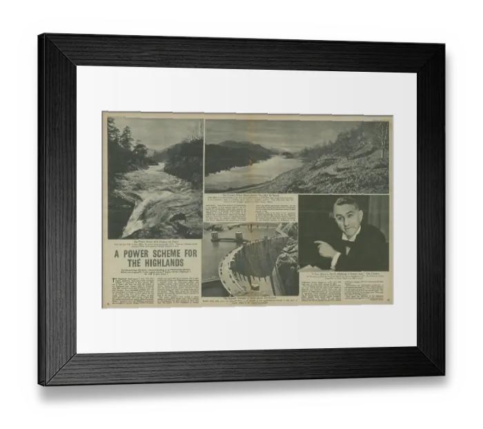 Framed Print : Scottish Hydro-Electric Scheme Framed Print : Scottish Hydro-Electric Scheme